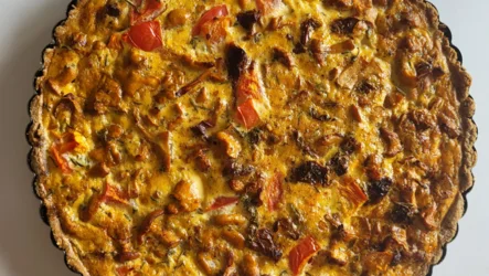 Jesenska pita z lisičkami