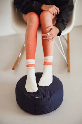 Zafu, organski – blazina za meditiranje – moder