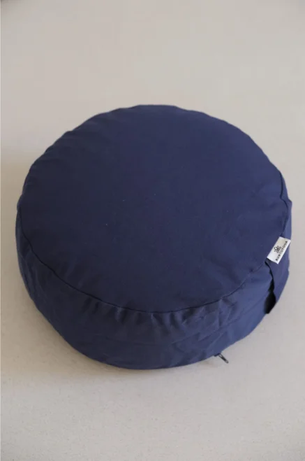 Zafu, biologisch – Meditationskissen – blau