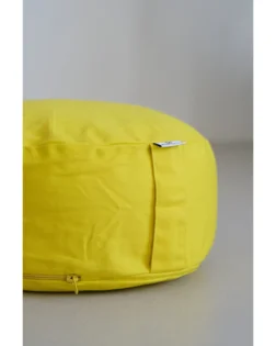 Zafu, organic – meditation cushion – Yellow