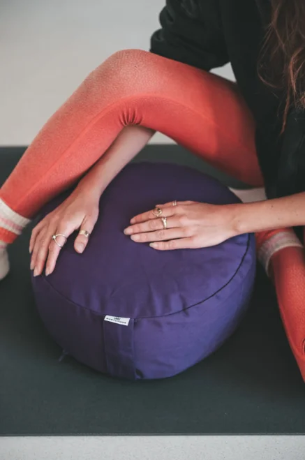 Zafu, organski – jastuk za meditaciju – ljubičasti