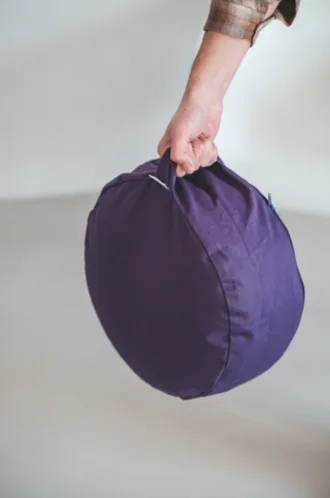 Zafu, organisch – Meditationskissen – lila