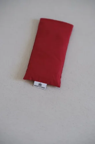Eye pillow made from organic cotton - Red
