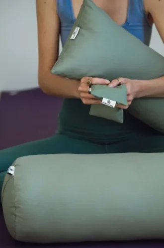 Augenkissen aus Bio-Baumwolle - grün