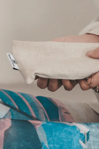 Eye pillow made from organic linen - natural