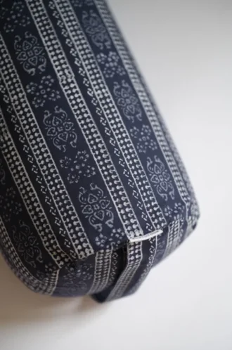 Bolster, organic – filled with buckwheat hulls – Blue Print
