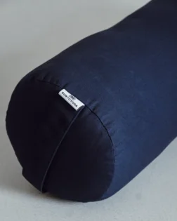Yoga-Bolster – aus Bio-Baumwolle, mit Baumwolle gefüllt – dunkelblau