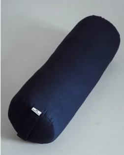Yoga-Bolster – aus Bio-Baumwolle, mit Baumwolle gefüllt – dunkelblau