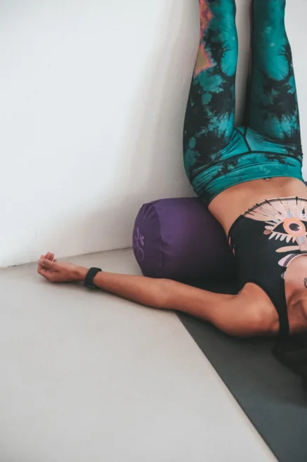 Yogakissen - organisch, mit Buchweizenhülsen gefüllt - violett