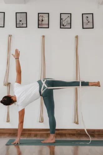 Iyengar trak za jogo z dvojno zaponko (double buckle)