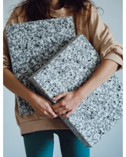 Two foam support blocks for shoulder stand providing stable, comfortable height.