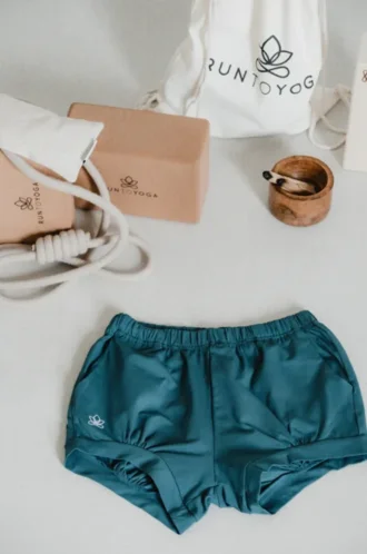 Iyengar shorts with pockets – Petrol