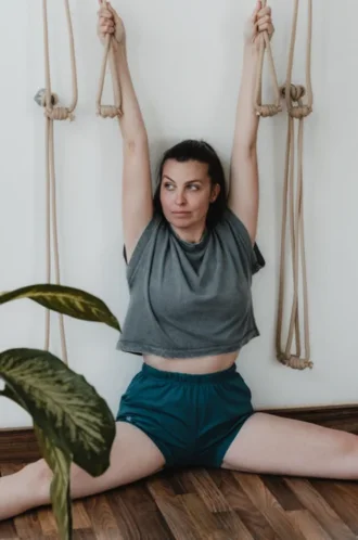 Pantaloncini Iyengar con tasche – Petrolio
