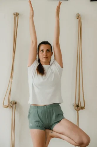 Iyengar kratke hlače s džepovima – Kadulja