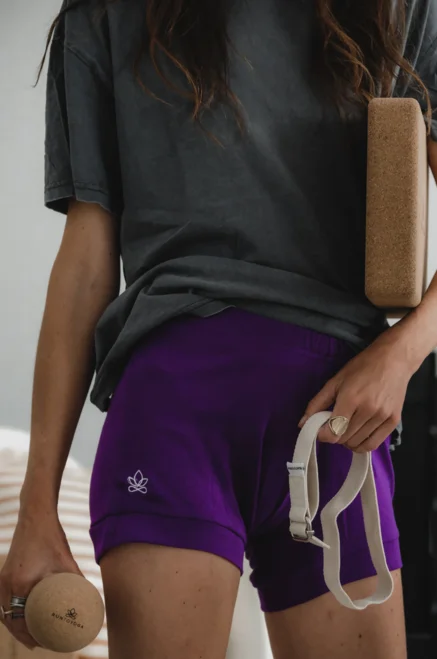 Iyengar-Shorts – Dunkelviolett