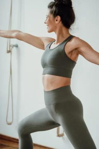 Yuman Balance seamless leggings – olive