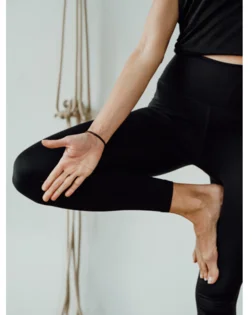 Yuman Franz leggings a vita alta – nere
