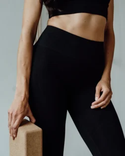 Yuman Nagar nahtlose Leggings - schwarz