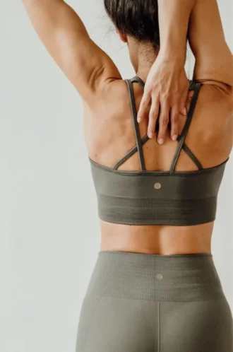 Yuman Balance senza cuciture reggiseno sportivo - oliva