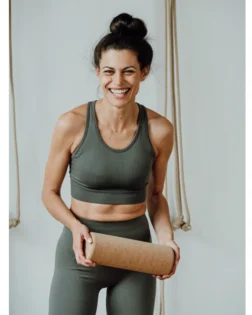 Yuman Balance senza cuciture reggiseno sportivo - oliva