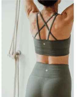 Yuman Balance senza cuciture reggiseno sportivo - oliva