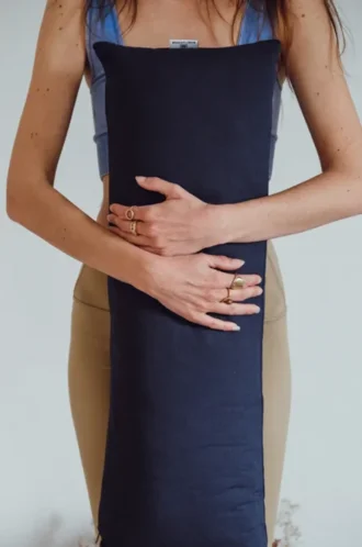 Blazina za pranayamo iz organskega bombaža - modra