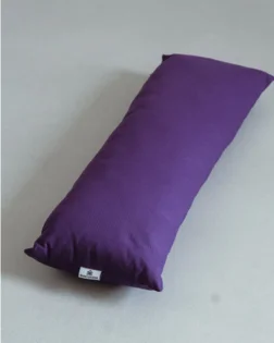 Cuscino per pranayama, viola con coperta da yoga