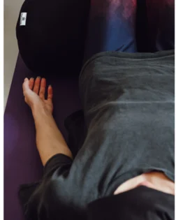 Bolster und Augenkissen, anthrazit