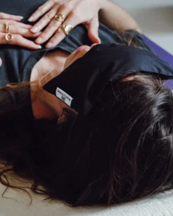 Bolster und Augenkissen, anthrazit