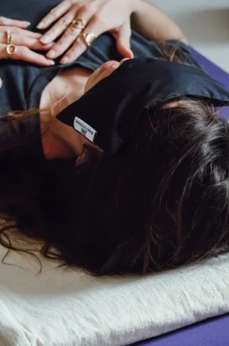 Bolster und Augenkissen, anthrazit