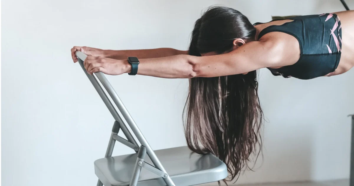 Metal Yoga Chair Backless Grey | RunToYoga - Run To Yoga