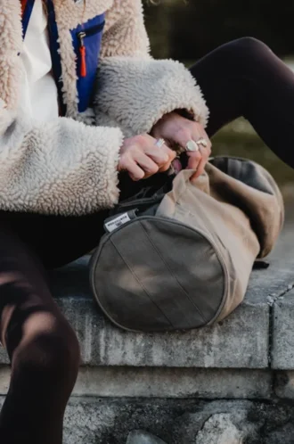 Borsa per tappetino da yoga – Grigio pietra