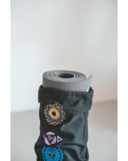Yoga mat bag – The seven chakras Black