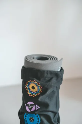 Borsa per tappetino da yoga – The seven chakras Black