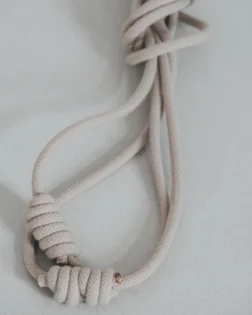 Paar kurze Baumwoll Wandseile für die Iyengar Seilwand, kompakte Länge.